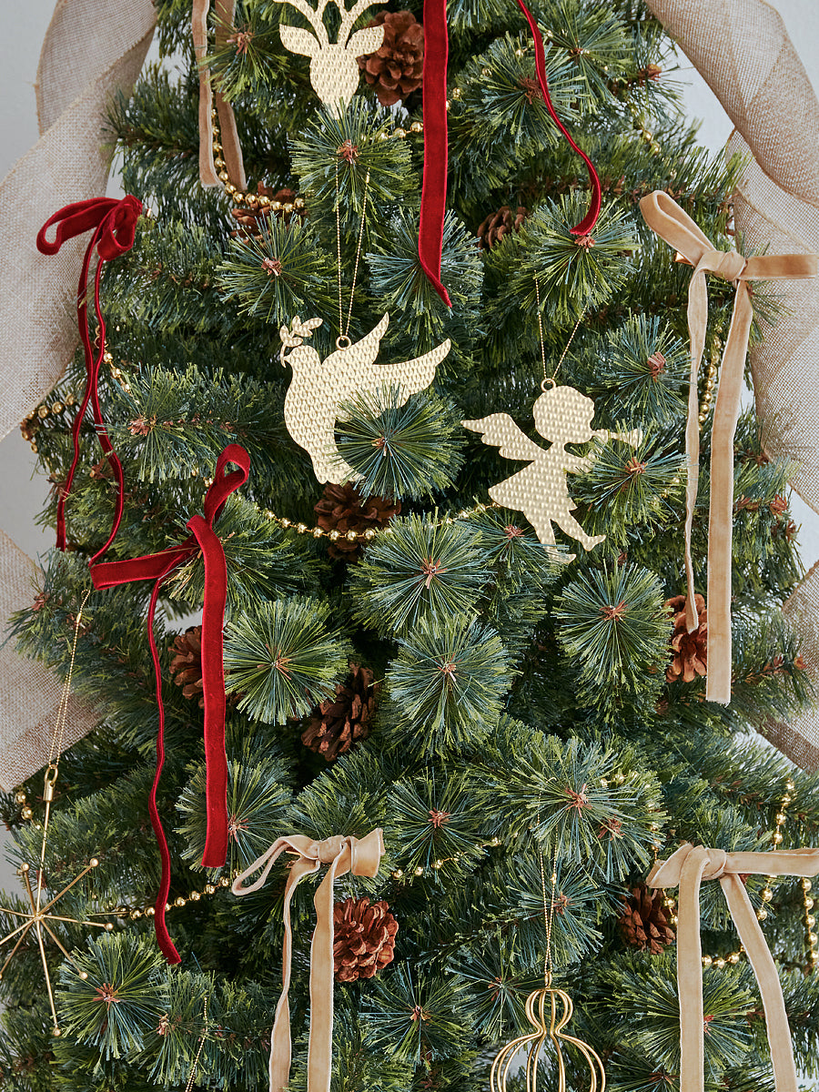 アルザスツリー + リボン&メタルオーナメント【22p】樅