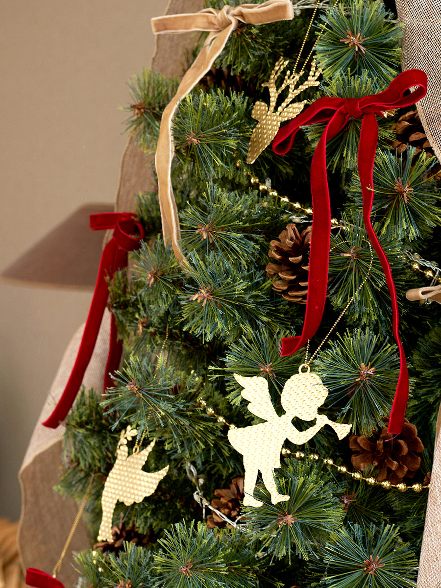 アルザスツリー + リボン&メタルオーナメント【22p】樅