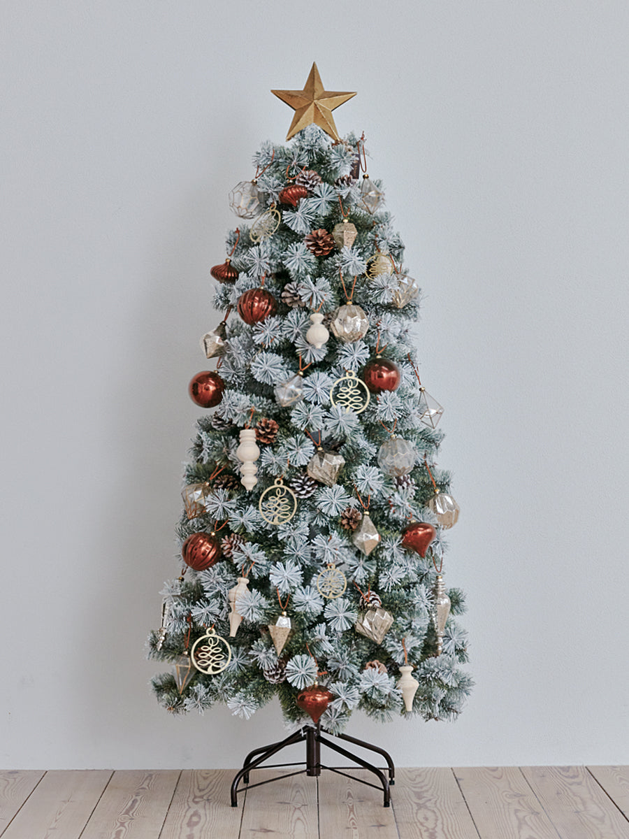 アルザスツリー スノー + グラース オーナメント【40p】 樅