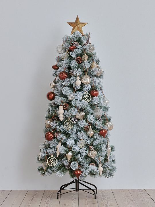 アルザスツリー スノー + グラース オーナメント【40p】 樅