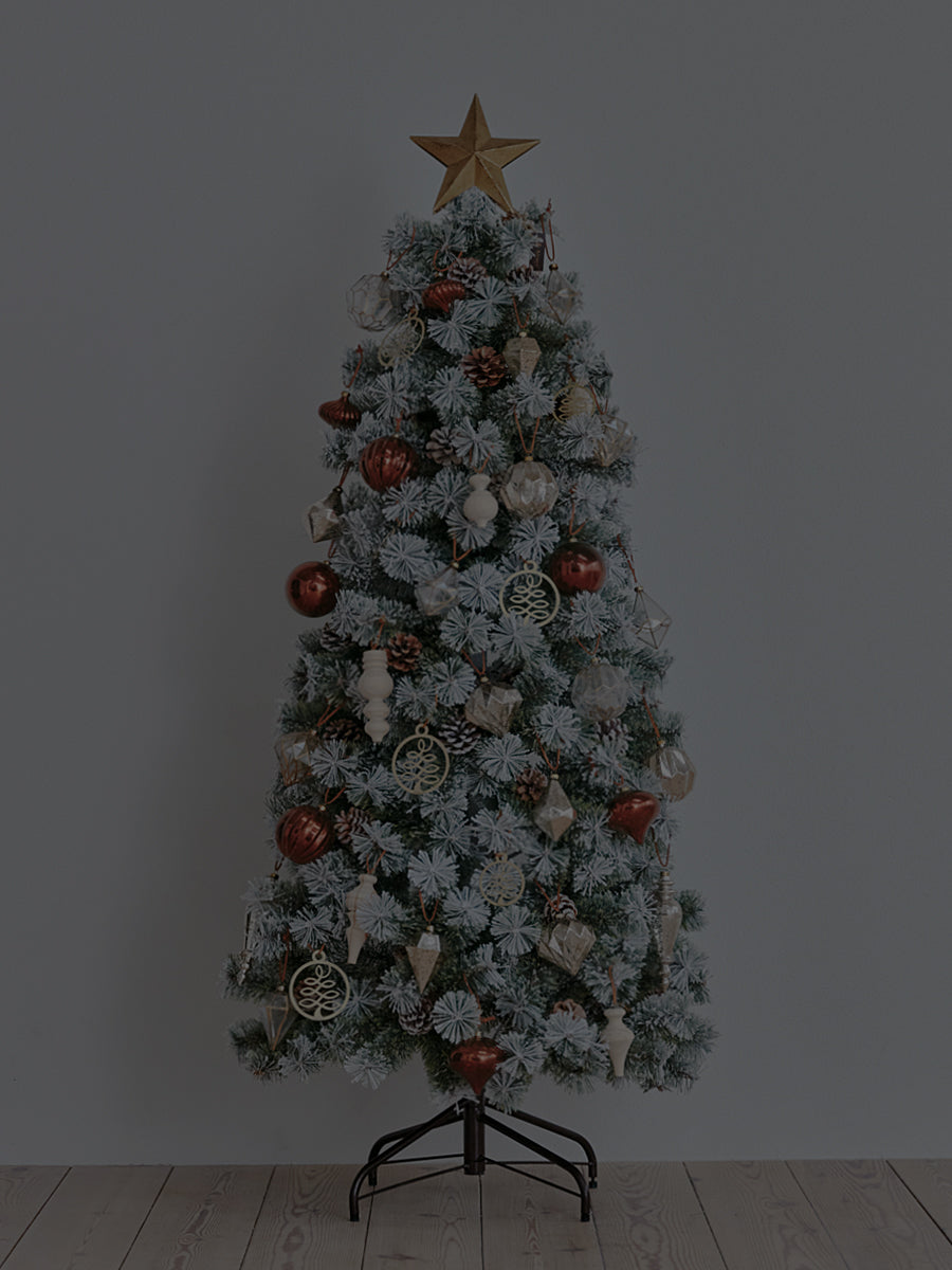 アルザスツリー スノー + グラース オーナメント【40p】 樅