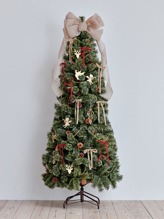 アルザスツリー + リボン&メタルオーナメント【22p】樅