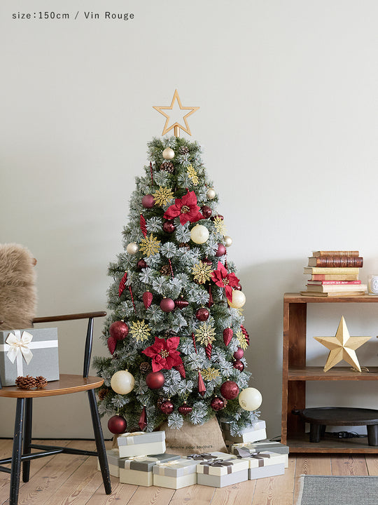 アルザスツリー スノー + Luxuryオーナメント【62p】樅