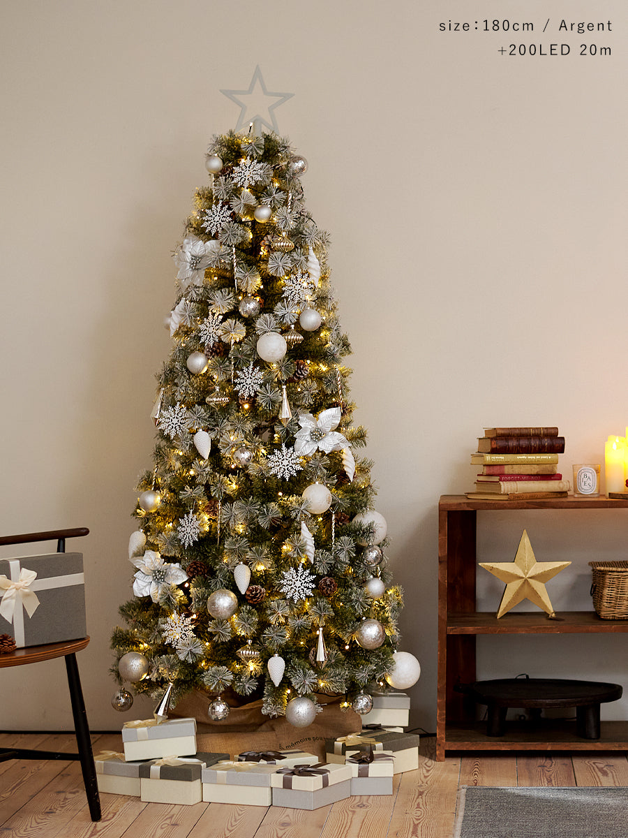 アルザスツリー スノー + Luxuryオーナメント【62p】樅