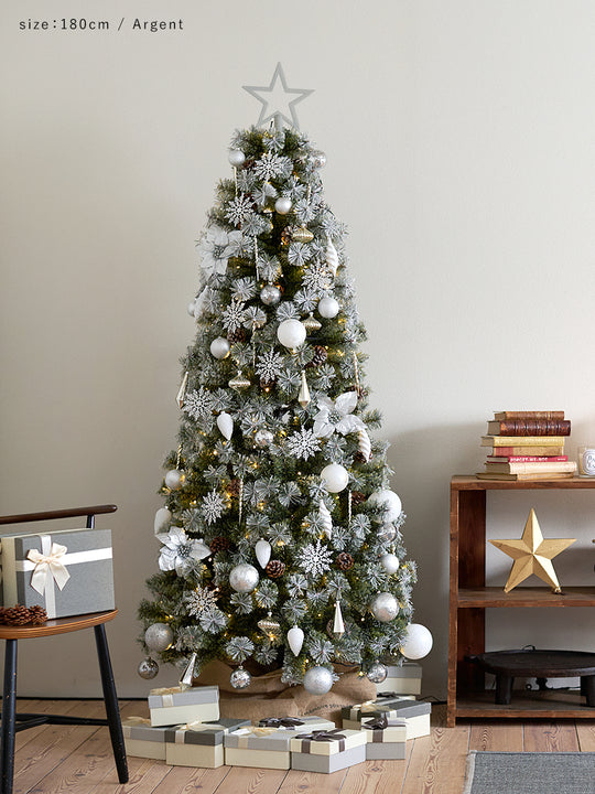 アルザスツリー スノー + Luxuryオーナメント【62p】樅