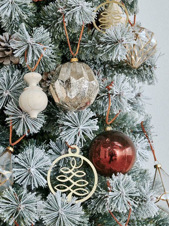 アルザスツリー スノー + グラース オーナメント【40p】 樅