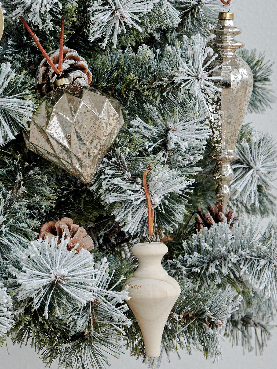 アルザスツリー スノー + グラース オーナメント【40p】 樅