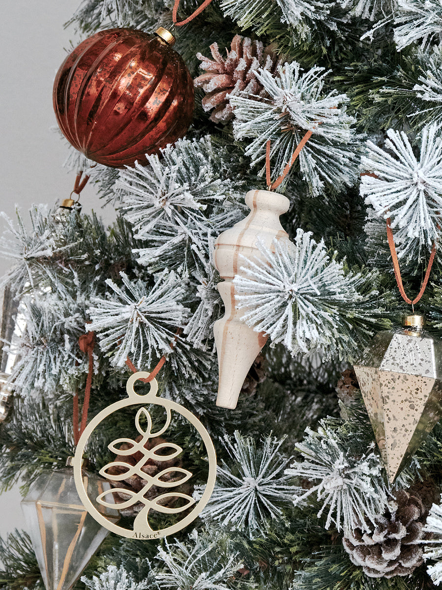 アルザスツリー スノー + グラース オーナメント【40p】 樅