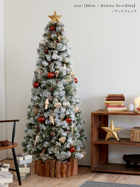 アルザスツリー スノー + グラース オーナメント【40p】 樅