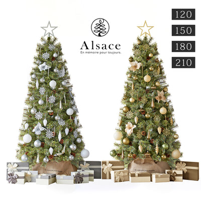 Alsace® アルザスツリー + 62p Luxuryオーナメント 樅